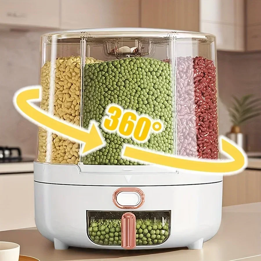 6-Compartment 360° Rotating Ai - Kitchen Gadgets Organizer ulasan dan harga