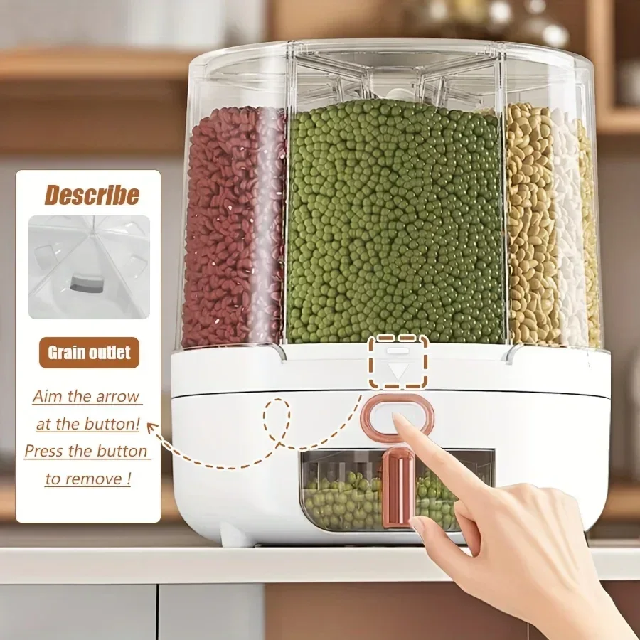 6-Compartment 360° Rotating Ai - Kitchen Gadgets Organizer ulasan dan harga