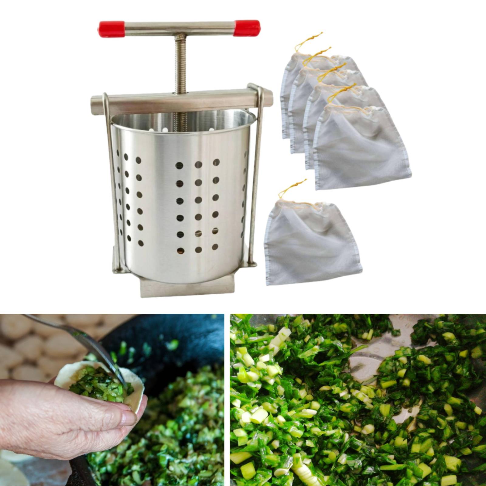 Stainless Steel Manual Juicer  - Kitchen Gadgets Dumpling Maker ulasan dan harga