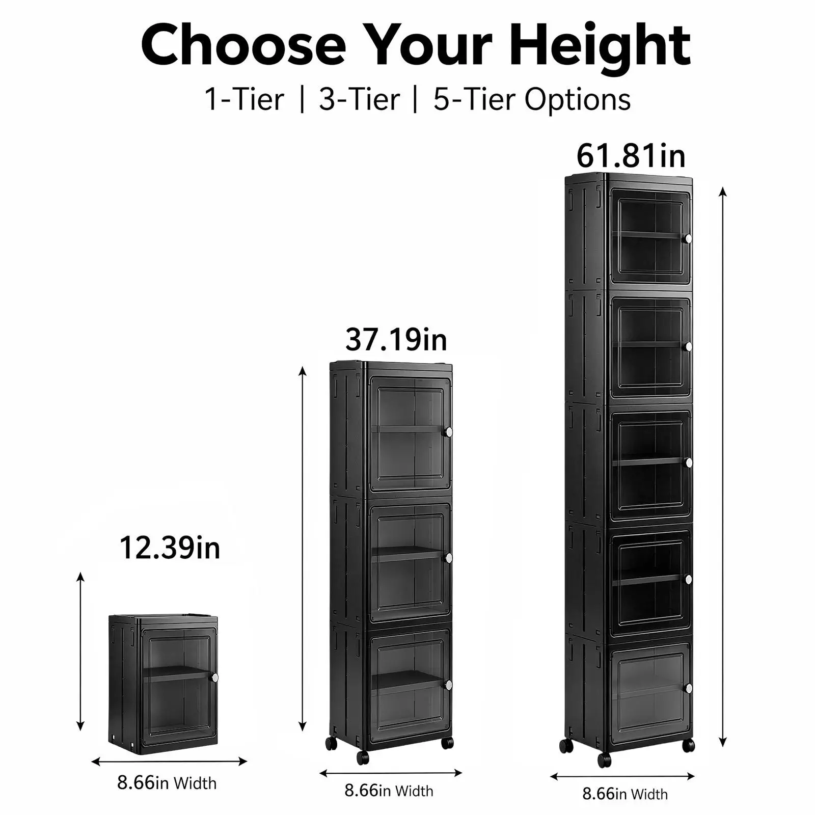 5-Tier Black Slim Narrow Rolli - Kitchen Gadgets Organizer ulasan dan harga