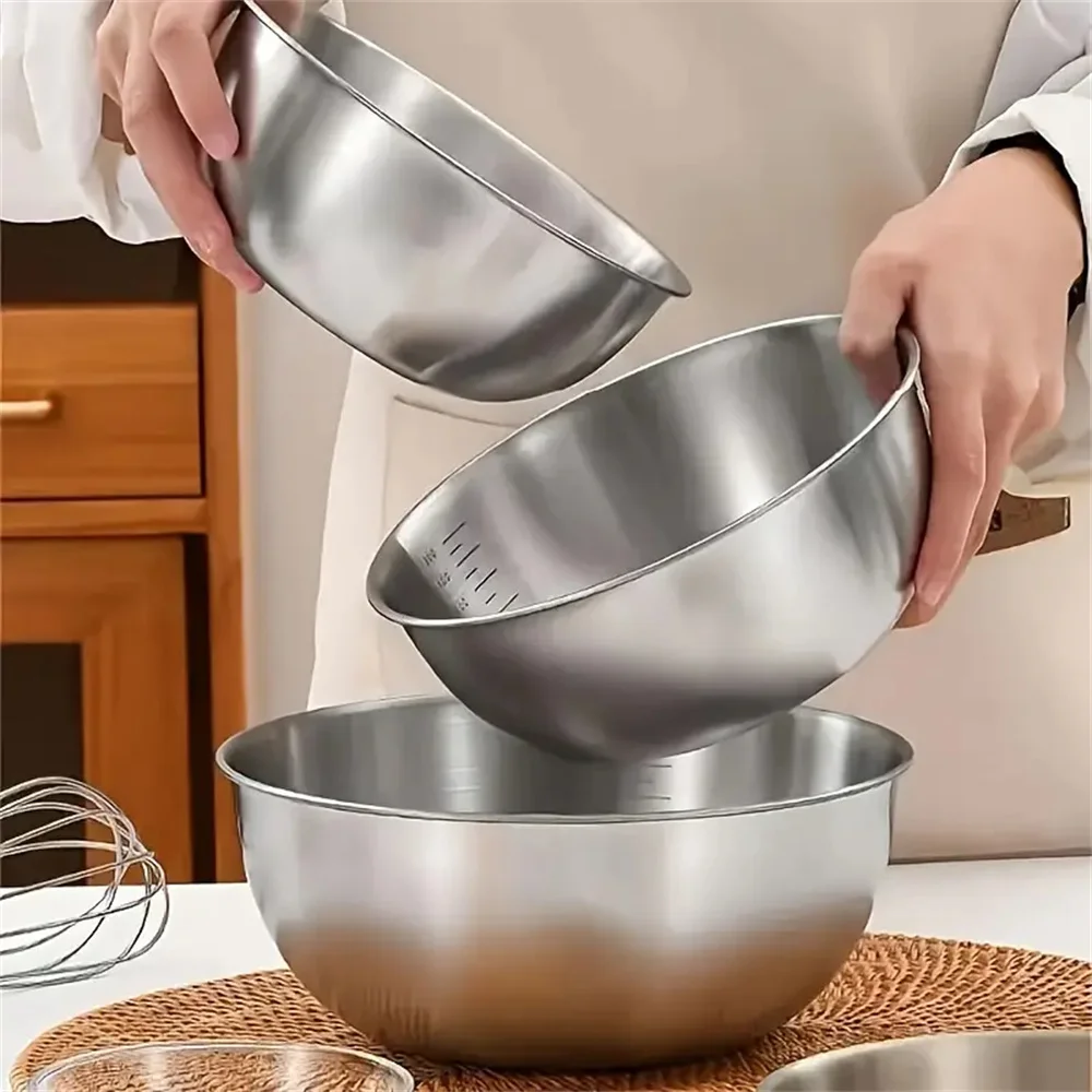 2026 Stainless Steel Mixing Bo - Kitchen Gadgets Organizer ulasan dan harga