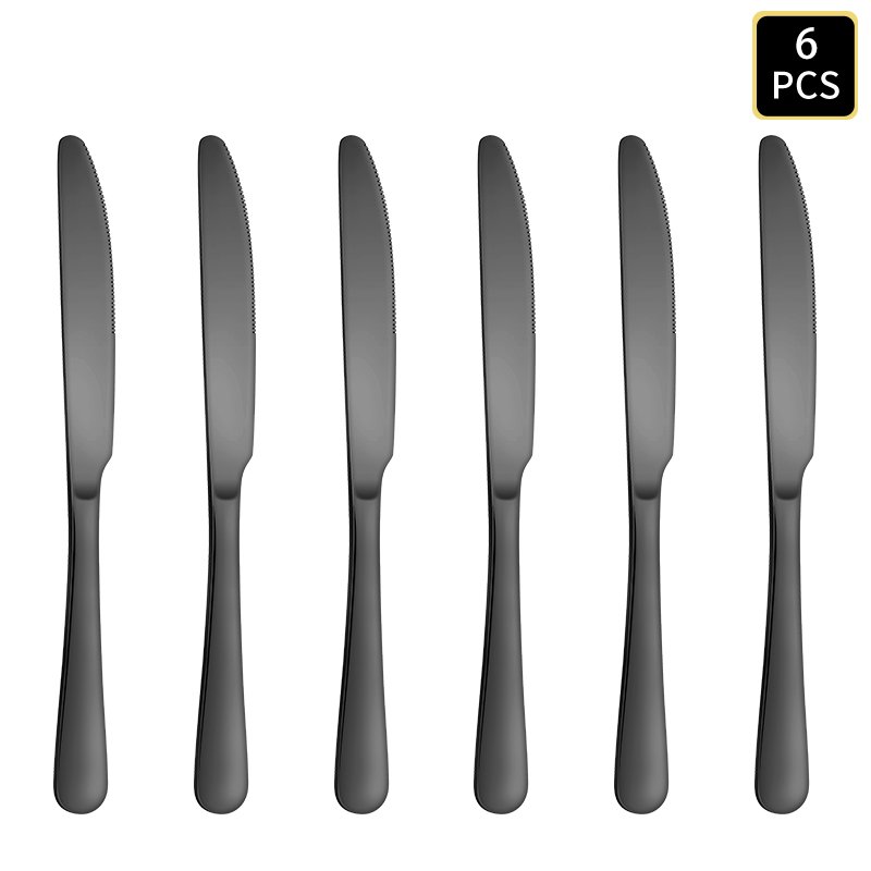 4/6/16/24pcs Black Stainless S - Kitchen Gadgets Gold ulasan dan harga