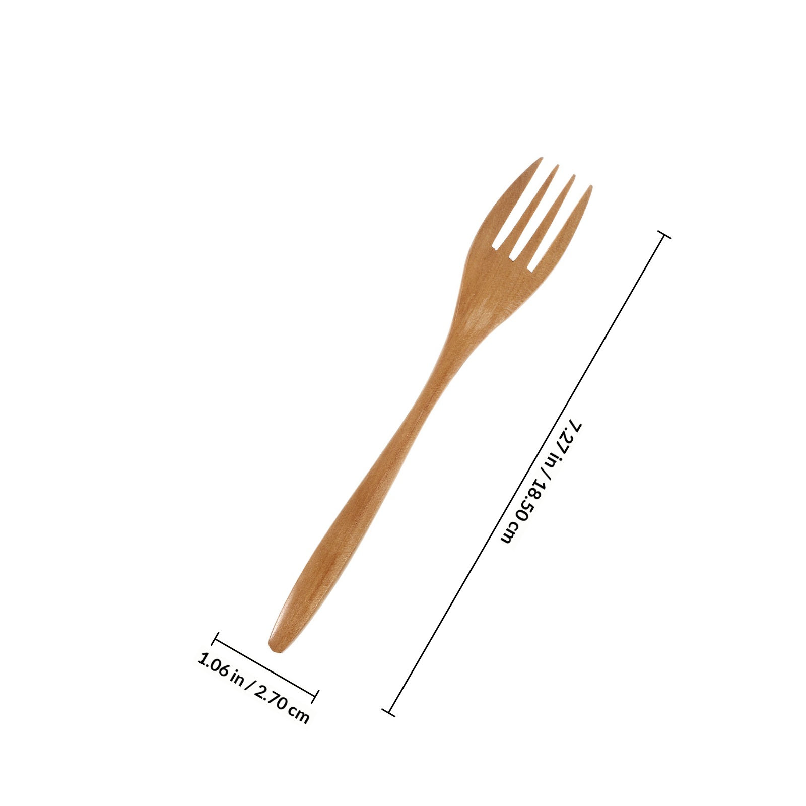 4Pcs Wooden Fork Set Eco-Frien - Kitchen Gadgets Gold ulasan dan harga