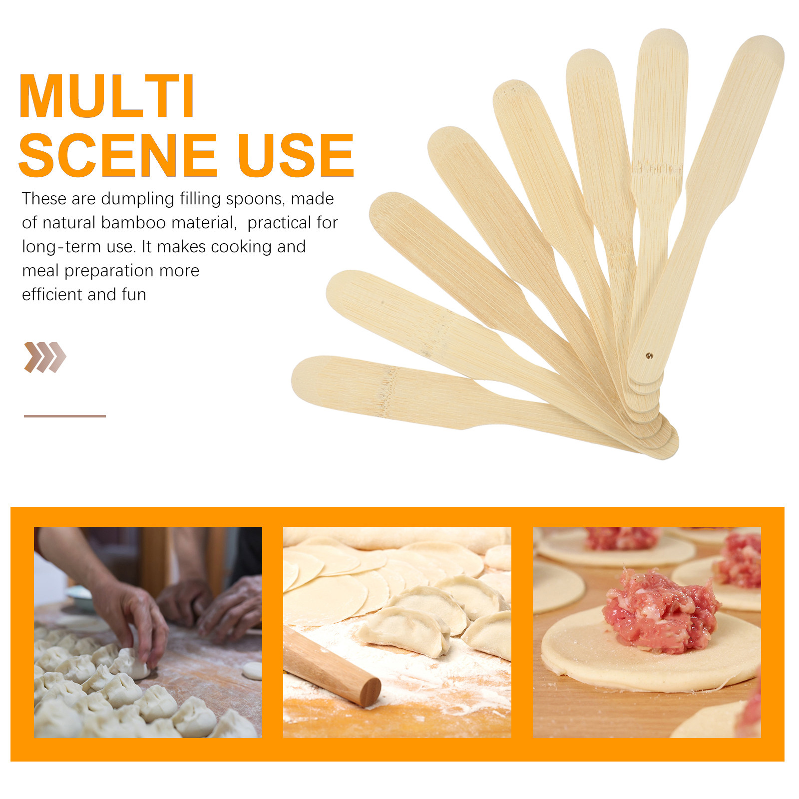 8Pcs Dumpling Filling Spoons B - Kitchen Gadgets Dumpling Maker ulasan dan harga